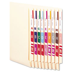Smead® Alpha-Z® Color-Coded First Letter Combo Alpha Labels