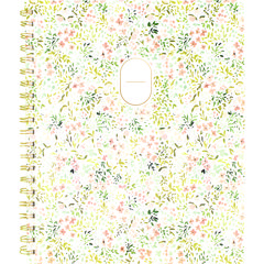 Leah Bisch Academic Year Weekly/Monthly Planner, Floral Artwork, 11" x 9.25", Multicolor Cover, 12-Month: July 2024-June 2025