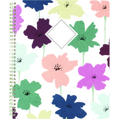 Cambridge® GreenPath Academic Year Weekly/Monthly Planner, Floral Artwork, 11" x 9.38", Multicolor Cover, 12-Month: July 2024-June 2025