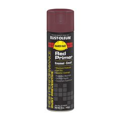 Rust-Oleum® Hard Hat High Performance V2100 System Rust Preventive Enamel Spray Primer, Flat Red, 15 oz Aerosol Can, 6/Carton ; Non-Stock Item - Extended Delivery Time