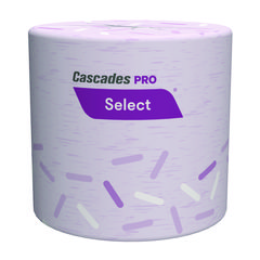 Cascades PRO Select Standard Bath Tissue, 1-Ply, White, 1,000/Roll, 96 Rolls/Carton