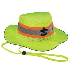 ergodyne® Chill-Its 8935MF Hi-Vis Microfiber Ranger Sun Hat, Polyester/Microfiber, 2X-Large/3X-Large, Lime, Ships in 1-3 Business Days