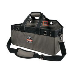 ergodyne® Arsenal 5844 Bucket Truck Tool Bag w/Tool Tethering Attachment Points, 18 x 7.5 x 7.5, Polyester, Gray, Ships in 1-3 Bus Days
