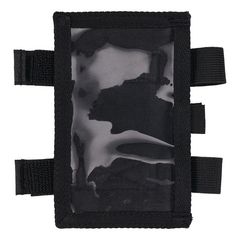 Squids 3390 Dual Band Arm ID/Badge Holder with Hook-and-Loop Closure, Vertical, Black, 3.75 x 5.75, 2.75 x 4.75 Insert
