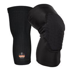 Proflex 525 Lightweight Padded Knee Sleeves, Slip-On, X-Large+, Black, Pair