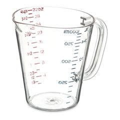 Commercial Measuring Cup, 1 qt, Clear