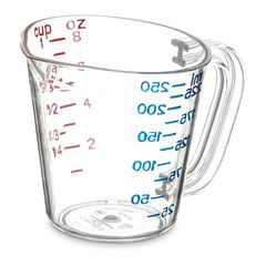 Carlisle Commercial Measuring Cup, 1 cup, Clear