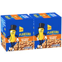Honey Roasted Peanuts, 1.75 oz Tubes, 18 Tubes/Box, 2 Boxes/Carton