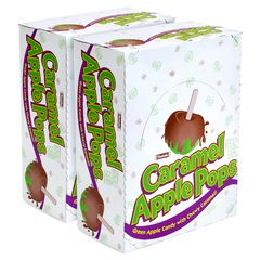 Caramel Apple Pops, 0.63 oz Individually Wrapped, 48/Box, 2 Boxes/Carton