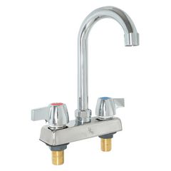 BK Resources WorkForce Standard Duty Faucet. 7.88" Height/3.5" Reach, Chrome-Plated Brass, Ships in 4-6 Business Days