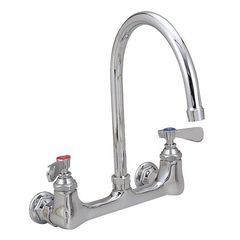 BK Resources WorkForce Standard Duty Faucet, 7.88" Height/3" Reach, Chrome-Plated Brass, Ships in 4-6 Business Days