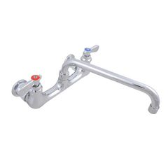 WorkForce Standard Duty Faucet, 4.62" Height/12" Reach, Chrome-Plated Brass, Ships in 4-6 Business Days