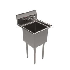 BK Resources Stainless Steel Sink and Faucet Bundle