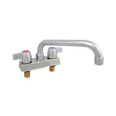 BK Resources WorkForce Standard Duty Faucet, 3.87" Height/6" Reach, Chrome-Plated Brass, Ships in 4-6 Business Days
