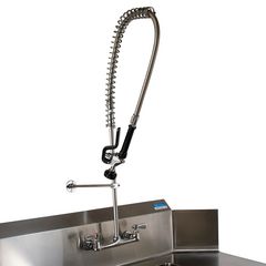 BK Resources WorkForce Prerinse Add-A-Faucet, 8" Height, Chrome, Ships in 4-6 Business Days