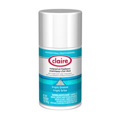 Claire® Metered Air Freshener, 7 oz Aerosol Spray, Tropic Breeze, 12/Carton