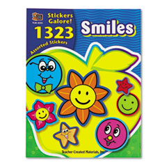 Teacher Created Resources Sticker Book, Smiles, 1,323/Pack