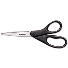 Westcott® Design Line Stainless Steel Scissors, Metallic Black, 8" Long