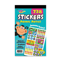 TREND® Sticker Assortment Pack, Animal Antics, 738 Stickers/Pad