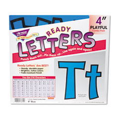 TREND® Ready Letters Playful Combo Set, Blue, 4"h, 216/Set