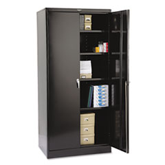 Tennsco 78" High Deluxe Cabinet, 36w x 24d x 78h, Black
