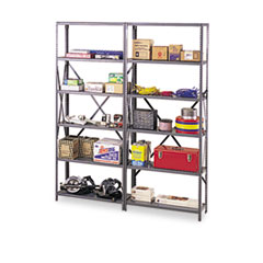 Tennsco Industrial Post Kit, for 36" & 48" Wide Shelves, Medium Gray