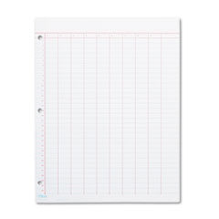 TOPS™ Data Pad w/Numbered Column Headings, 11 x 8 1/2, White, 50 Sheets