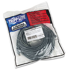 Tripp Lite CAT6 Snagless Molded Patch Cable, 50 ft, Gray
