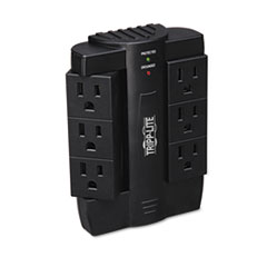 Tripp Lite Protect It! Surge Protector, 6 Rotatable Outlets, Direct-Plug In, 1500 Joules