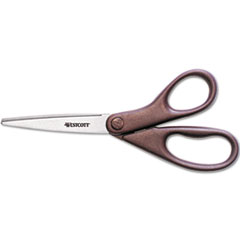 Westcott® Design Line Stainless Steel Scissors, 8" Straight, Metallic Burgundy