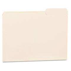Universal® File Folders, 1/3 Cut Third Position, One-Ply Top Tab, Letter, Manila, 100/Box