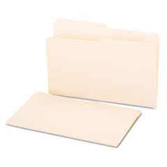 Universal® File Folders, 1/2 Cut, One-Ply Top Tab, Legal, Manila, 100/Box