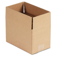 General Supply Fixed-Depth Shipping Boxes, Regular Slotted Container (RSC), 10" x 6" x 6", Brown Kraft, 25/Bundle