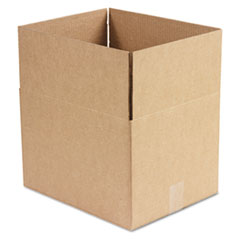 General Supply Fixed-Depth Shipping Boxes, Regular Slotted Container (RSC), 15" x 12" x 10", Brown Kraft, 25/Bundle