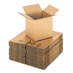 General Supply Cubed Fixed-Depth Shipping Boxes, Regular Slotted Container (RSC), 8" x 8" x 8", Brown Kraft, 25/Bundle