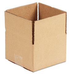 General Supply Fixed-Depth Shipping Boxes, Regular Slotted Container (RSC), 6" x 6" x 4", Brown Kraft, 25/Bundle