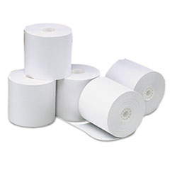 Universal® Direct Thermal Printing Paper Rolls, 3.13" x 273 ft, White, 50/Carton
