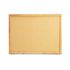 Universal® Cork Board with Oak Style Frame