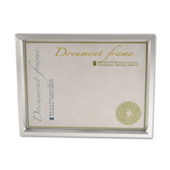 Universal® Plastic Document Frame, for 8.5 x 11, Easel Back, Metallic Silver