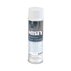 Misty® Stainless Steel Cleaner and Polish, Lemon Scent, 15 oz Aerosol Spray, 12/Carton