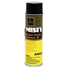 Misty® Brake & Parts Cleaner II, Nonchlorinated, Fast Dry, 14oz Aerosol, 12/Carton