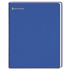 Fashion Unruled Monthly Planner, 6-7/8 x 8-3/4, Blue