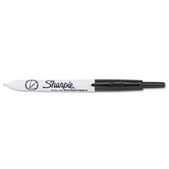 Retractable Ultra Fine Tip Permanent Marker, Black