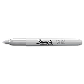 marker permanent sharpie metallic silver point fine dozen 12ct