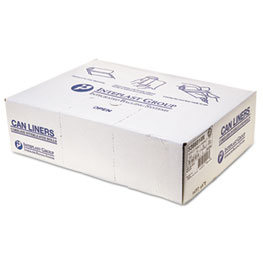 High-Density Interleaved Commercial Can Liners, 30 gal, 8 microns