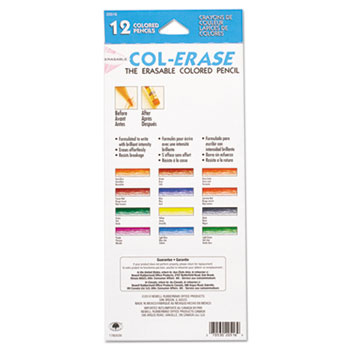 Prismacolor Col-Erase Pencil with Eraser, 0.7 mm, 2B (#1), Green
