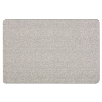 Quartet Oval Office Fabric Bulletin Board 36 x 24 Gray