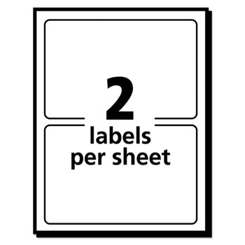 Removable Multi-Use Labels, Inkjet/Laser Printers, 3.33 x 4, White,  6/Sheet, 25 Sheets/Pack