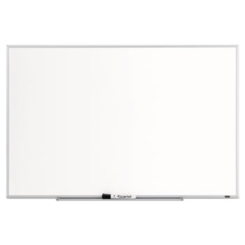 Dry Erase Board with Aluminum Frame, 36 x 24, Melamine White