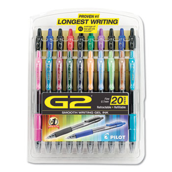 PILOT G2 Refillable, Retractable Rolling Ball Gel Pens for Use With Beaded  Pen Covers, Wraps, Sleeves 